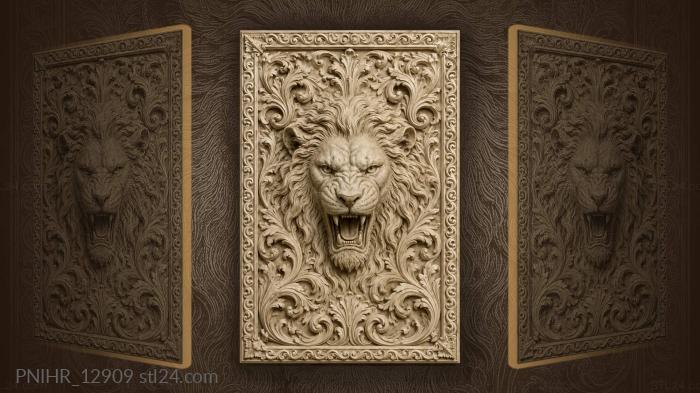 Acanthus curling around the ears 3d STL model