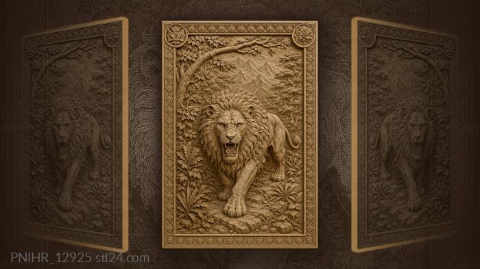 Beast striding out of the forest 3d STL model