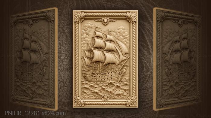 Ornate prow and dense rigging 3d STL model