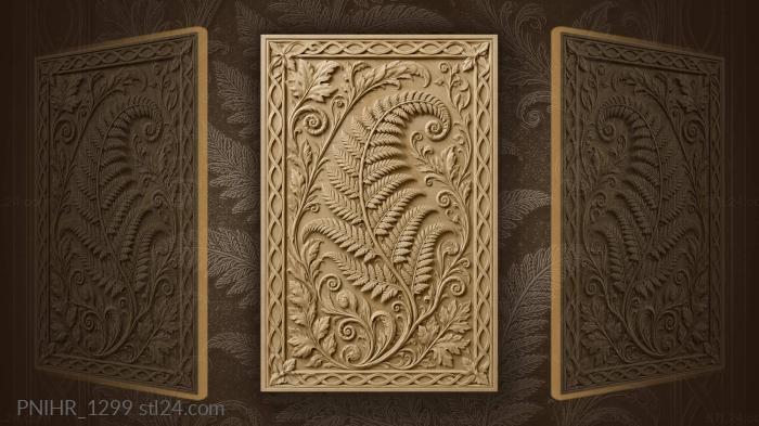 Ferns lush foliage delicate vines 3d STL model