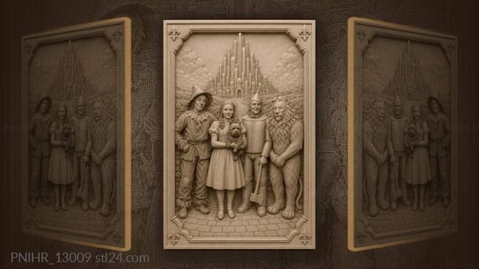 Dorothy and friends emerald city journey 3d STL model