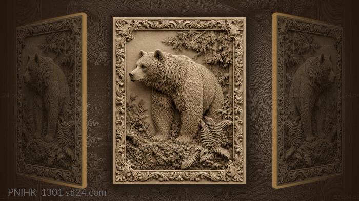 Standing among ferns and thick moss 3d STL model