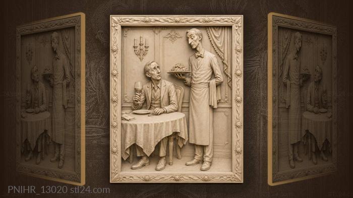 Dining room worry and service 3d STL model