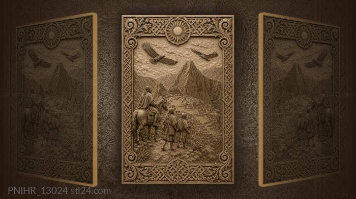 Machu picchu mountain journey ancient city 3d STL model