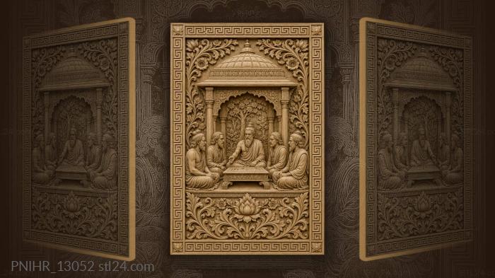 Pavilion feast floral symmetry delight 3d STL model
