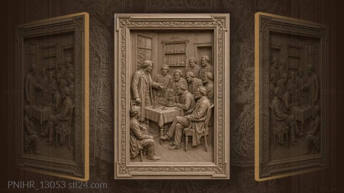 Gathering at the table discussion 3d STL model