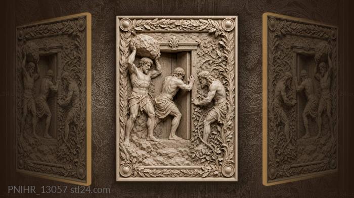 Mythical struggle at the gate 3d STL model