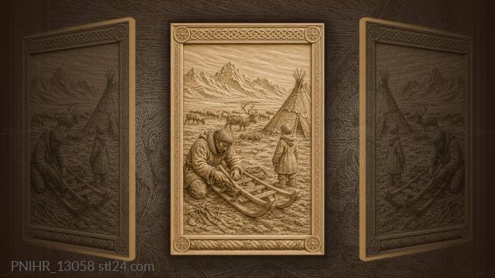 Nomadic life reindeer sled repair 3d STL model