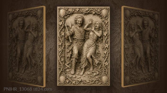 Dramatic encounter with menacing figure 3d STL model