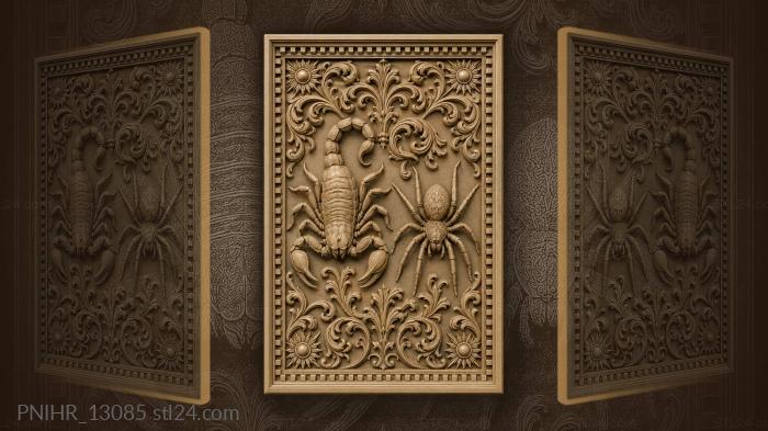 Scorpion and spider symmetrical design 3d STL model