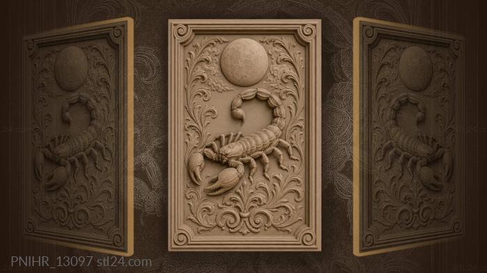 Scorpion under the moon glow 3d STL model
