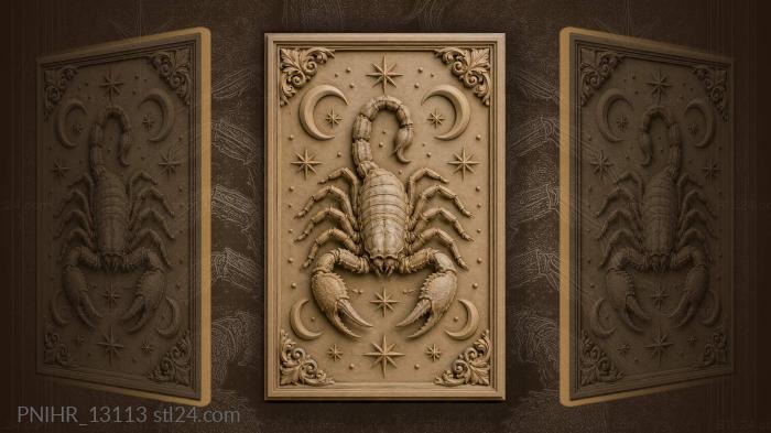 Celestial signs above the scorpion 3d STL model