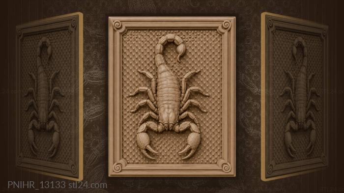 Small raised dots scattered around scorpion 3d STL model