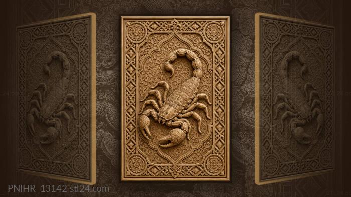 Interlocking lozenges around the scorpion 3d STL model