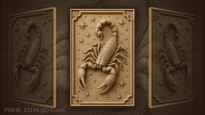 Scattered stars around a raised sting 3d STL model