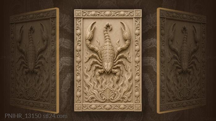 Raised pincers over burning base 3d STL model