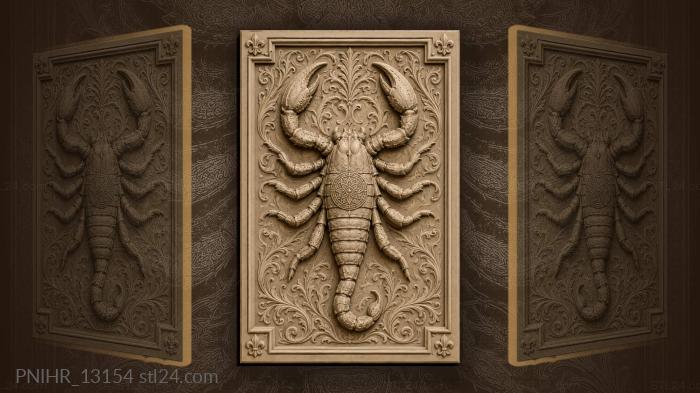 Medallion on scorpion back 3d STL model