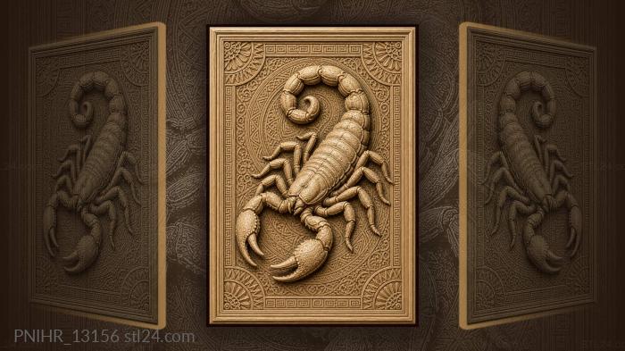Scorpion tail curled into a spiral 3d STL model