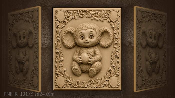 Cheburashka with a sweet orange 3d STL model
