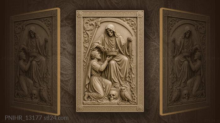 Reaper offering crown to supplicant 3d STL model