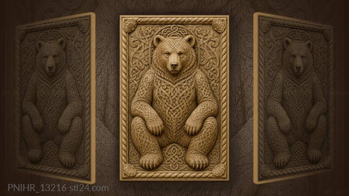 Paws on thighs beneath celtic knots 3d STL model