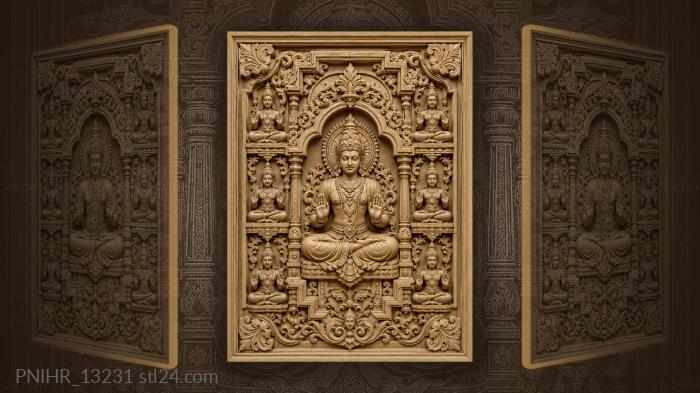 Blessing deity with symmetrical tiers 3d STL model