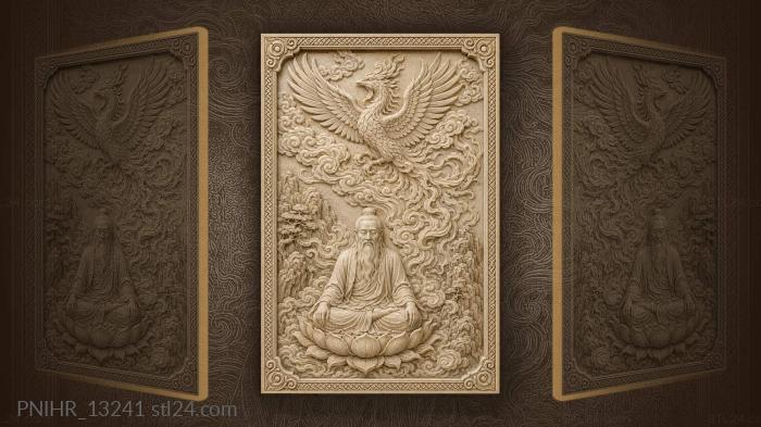 Wise elder and soaring phoenix 3d STL model