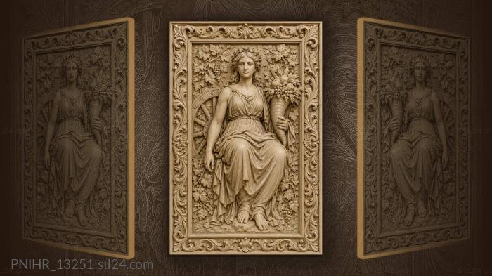 Fortune with overflowing horn of plenty 3d STL model