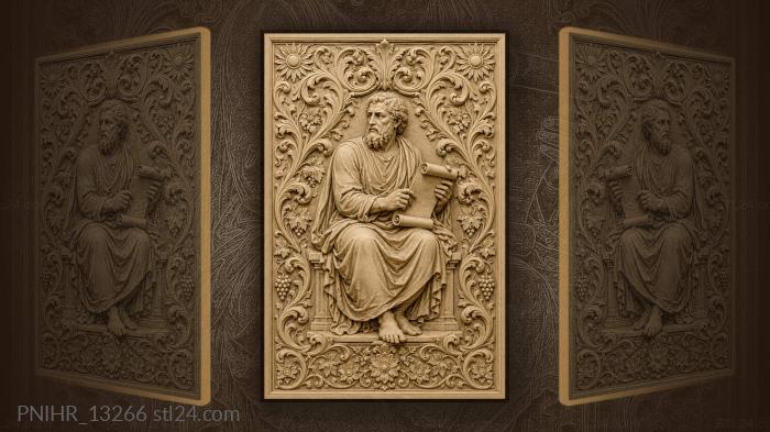 Scroll among twining grapevines 3d STL model