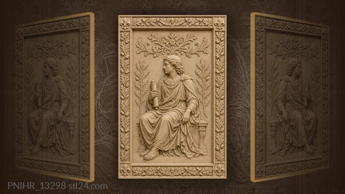 Blossom above the scroll holder 3d STL model