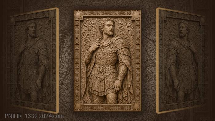 Tsar in patterned armour plates 3d STL model