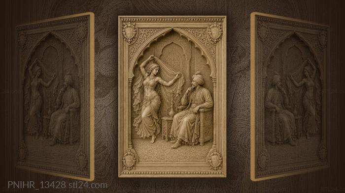 Noble patron and graceful dancer 3d STL model