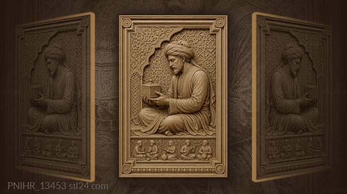 Ali Baba with a treasure casket 3d STL model