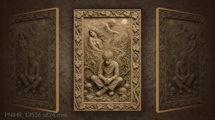 Boy with dreams and visions 3d STL model