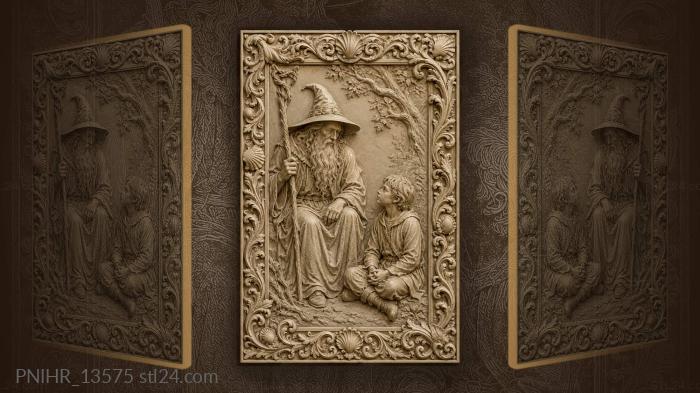 Wise mentor and eager student 3d STL model