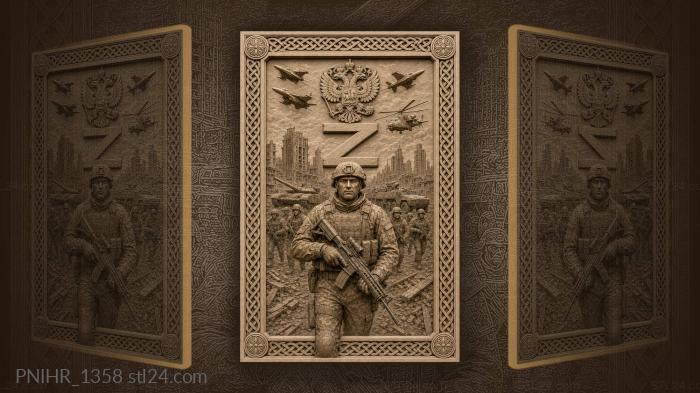 Russian soldier in special military operation 3d STL model