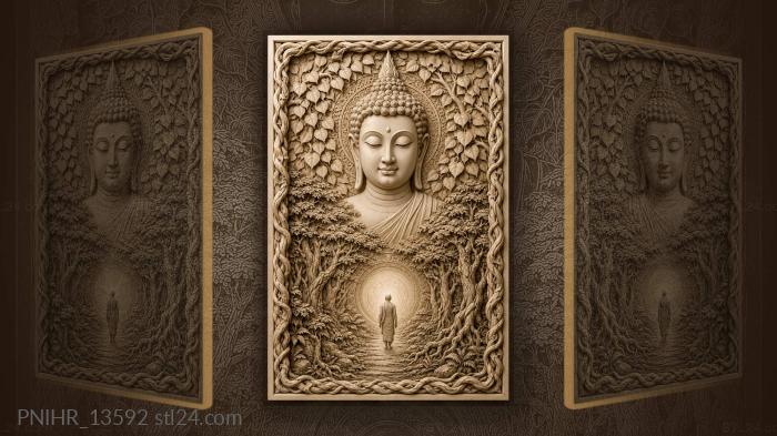 Buddha and forest gateway serenity 3d STL model