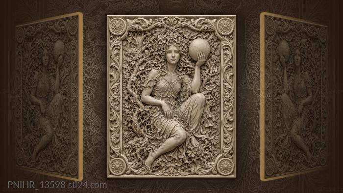Face in branches touching smooth sphere 3d STL model