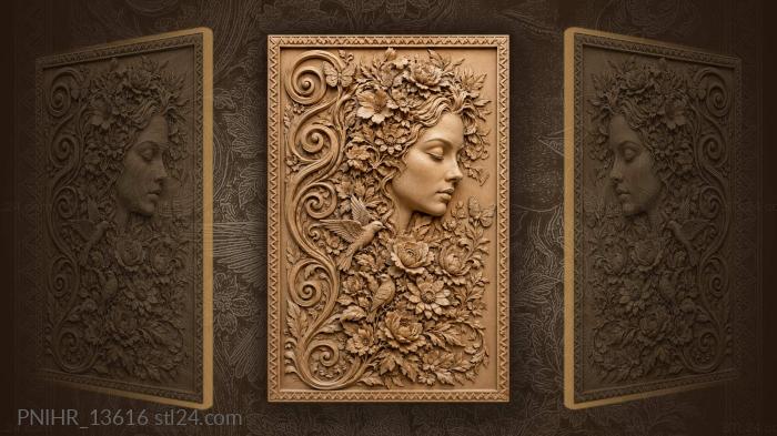 Floral maiden dreaming of spring 3d STL model