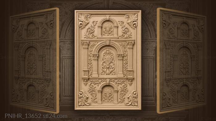 Classical arches symmetrical architectural design 3d STL model