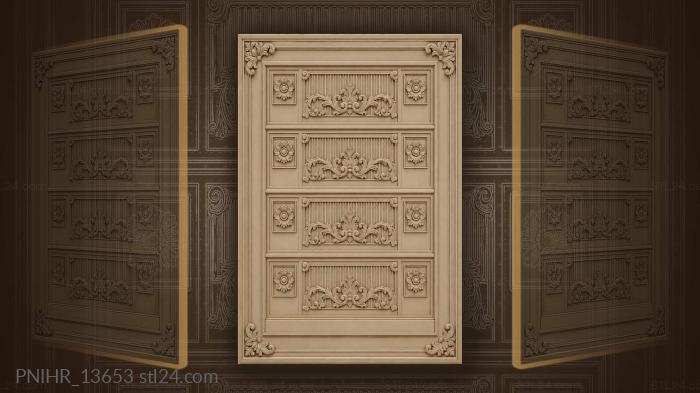 Geometric stacked bands symmetrical design 3d STL model