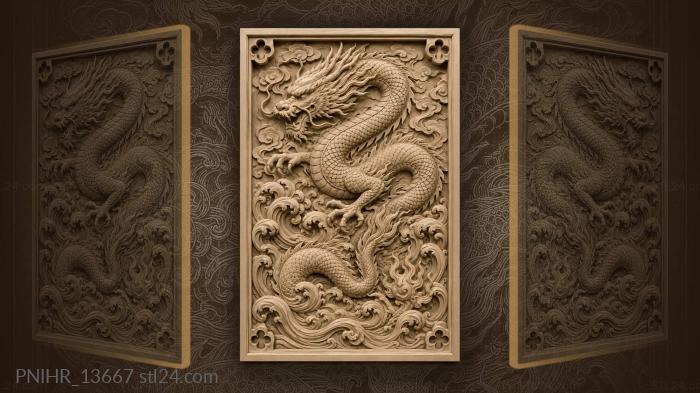 Small flame near the tail in the waves 3d STL model