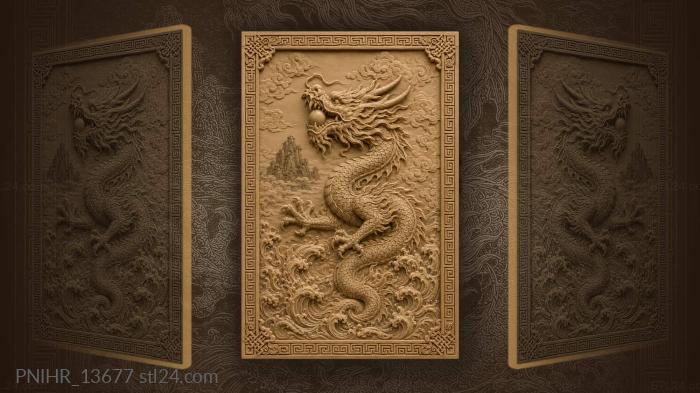 Pearl in its jaws and a misty island 3d STL model