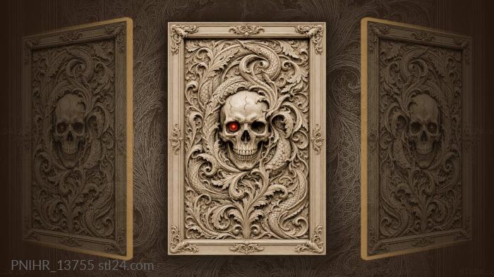 One red eye burning among the vines 3d STL model