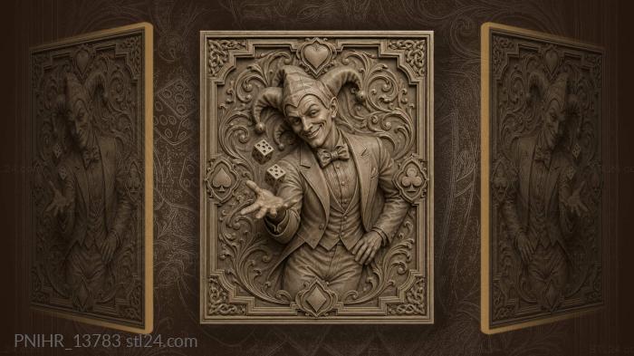 A tailcoat and two dice in the air 3d STL model