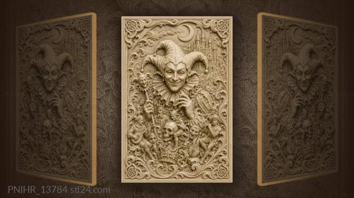 Jester’s whimsical moonlit masquerade scene 3d STL model