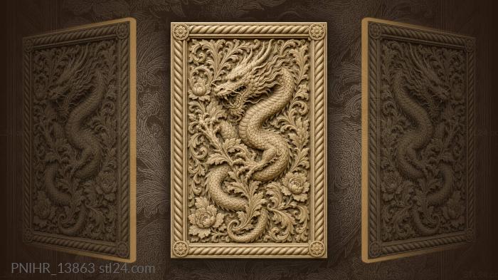 Claws gripping a flowering branch 3d STL model