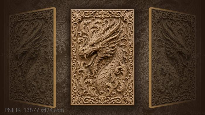 Long tongue among curling tendrils 3d STL model