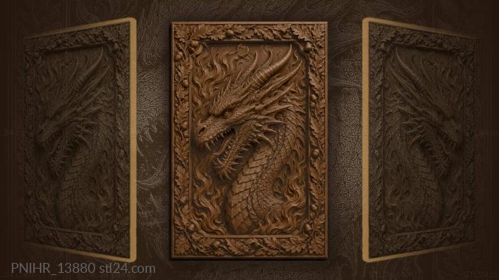 Scaled profile with bared teeth 3d STL model