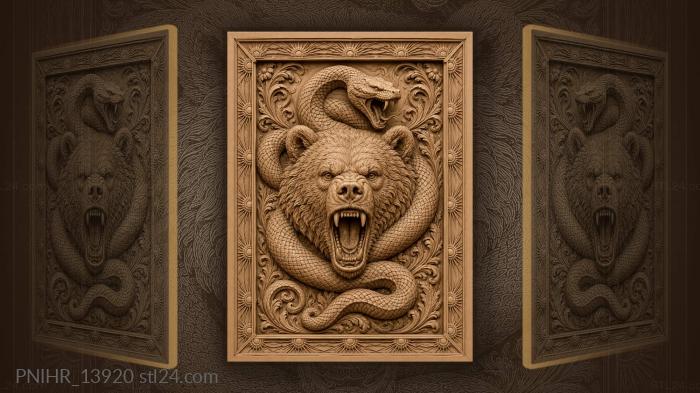 Snake coiled tight around the neck 3d STL model